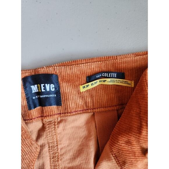 NWT Maeve The Colette Corduroy Wide Leg Pants Size Plus 24W Orange #7F404 - Picture 9 of 11